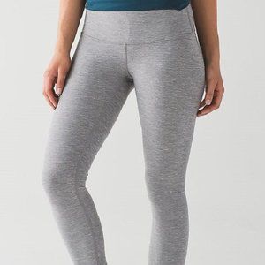 Lululemon Cotton Wonder Under Heather Grey Full Length